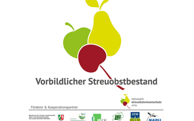 Auszeichnung „Vorbildlichen Streuobstbestand“ vom Projekt Netzwerk Streuobstwiesenschutz.NRW